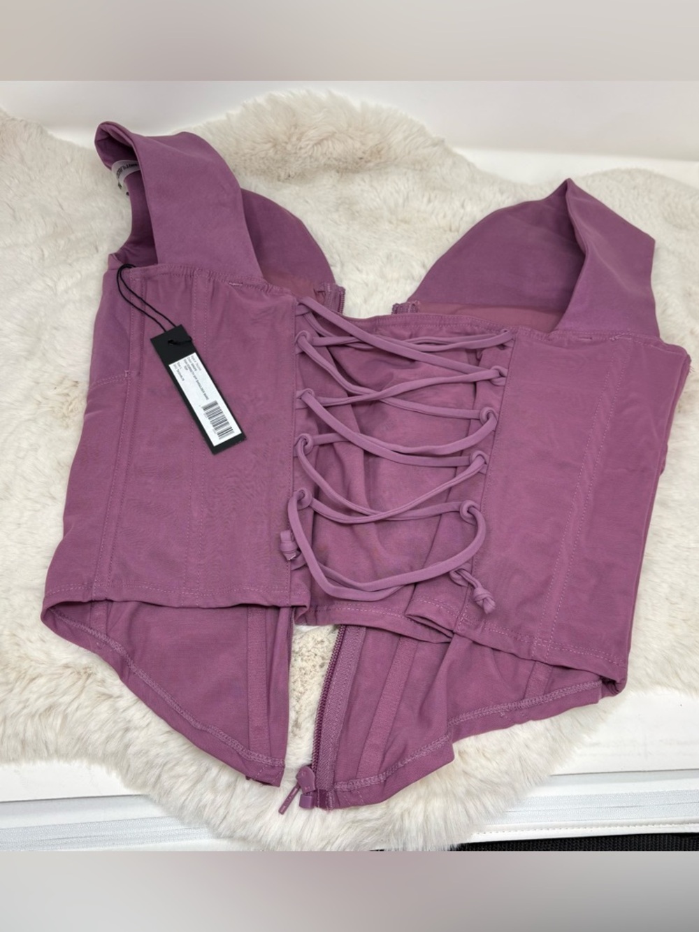TA3 Corsety Off Shoulder Bare NWT Grape size Large - Picture 5 of 8
